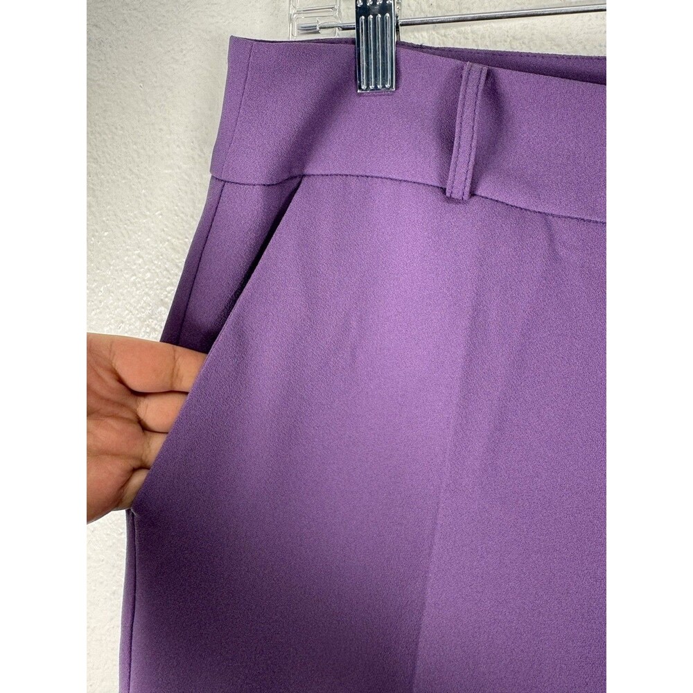 Exquise Anthropologie Women’s Wide Leg Lilac Purple Pants Trousers Size Large - Picture 3 of 14